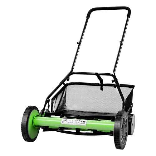 KEESUNG 20 Zoll Handrasenmäher, Hand Rasenmäher Spindelmäher Hand Push Rasen Schubmäher Manueller Rasen Einstellbare Mähhöhe für Rasenmähen in Häusern, Parks Gärten KEESUNG 20 Zoll Handrasenmäher, Hand Rasenmäher Spindelmäher Hand Push Rasen Schubmäher Manueller Rasen Einstellbare Mähhöhe für Rasenmähen in Häusern, Parks Gärten von KEESUNG