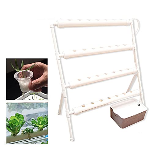 KEESUNG Hydroponic Site Grow Kit, 36 Löcher 4 Rohre Erdlose Pflanzenanbau-Systeme Garten Terrasse Hydrokultur Pflanzen Bewässerung System PVC Hydroponic Pipe Home für Hydroponische von KEESUNG