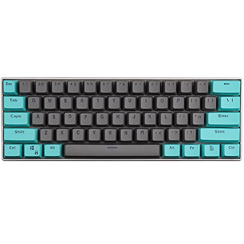 KEEZSHOP Keycaps, 61 Keycaps Backlight Zwei Farben mechanische PBT-Tastaturen für GH60 / RK61 / ALT61 / Jahr/Keyboard Poker Keys von KEEZSHOP
