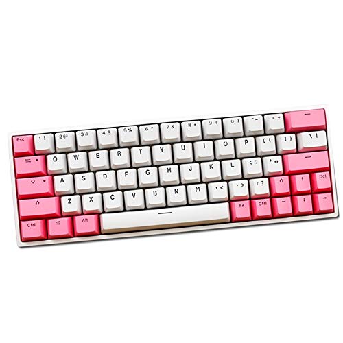 KEEZSHOP Keycaps, 64 Keycaps Backlight Mechanische Tastatur PBT Keycaps für GK64 / SK64 Keyboard Keys(nur Keycaps von KEEZSHOP