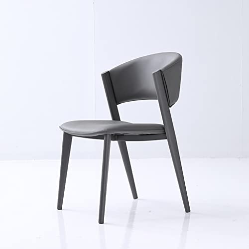 Esszimmerstuhl Zuhause Moderner Minimalistischer Stuhl Leichter Luxus Hotelhocker Freizeitstuhl Stuhl Aus Kohlenstoffstahl，Rückenlehne Bürostuhl aus Metall aus Leder Art Modern Minimalist Stuhl von KEFFOR