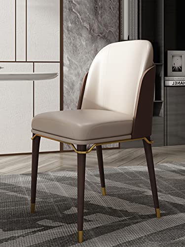 KEFFOR Leichter Luxus-esszimmerstuhl，Haushaltsrückstuhlhocker Einzelstuhl Modernes Schreibtisch Und Stuhl Büroschalter Und Stuhl， für Esszimmer Wohnzimmer Schlafzimmer Küche Besprechungsrau von KEFFOR
