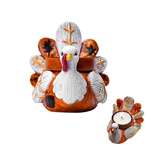 KEFSR Lustiger Thanksgiving-Truthahn-Teelicht-Kerzenhalter, Cartoon-Tierharz-Kerzenständer, Kerzenständer mit Urlaubsatmosphäre, für Themenparty-Urlaubsdekoration KEFSR Lustiger Thanksgiving-Truthahn-Teelicht-Kerzenhalter, Cartoon-Tierharz-Kerzenständer, Kerzenständer mit Urlaubsatmosphäre, für Themenparty-Urlaubsdekoration von KEFSR