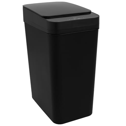 KEGAJEGA Mülleimer mit Sensor 12L Elektrischer Mülleimer mit Automatischem Deckel Leise Wasserdicht Abfalleimer mit Sensor für Zuhause Küche Büro Wohnzimmer Badezimmer (Schwarz) von KEGAJEGA