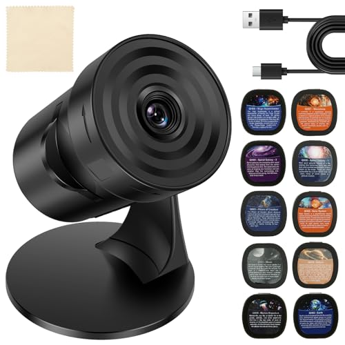 KEGAJEGA Sternenhimmel Projektor mit 28 White Noise Songs 10 Folien Sternenprojektor 360°Drehung HD Planetarium Projektor für Kinderzimmer Schlafzimmer Spielzimmer Wand Decke von KEGAJEGA