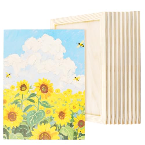 KEILEOHO 10 Stück DIN A4 Holzleinwände zum Bemalen, 30,5 x 22,5 x 1,3 cm Holzmalplatten aus Kiefernholz, Holz Leinwand für Kunst, Malen und DIY Basteln KEILEOHO 10 Stück DIN A4 Holzleinwände zum Bemalen, 30,5 x 22,5 x 1,3 cm Holzmalplatten aus Kiefernholz, Holz Leinwand für Kunst, Malen und DIY Basteln von KEILEOHO