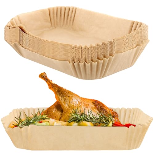 KEILEOHO 150 Stück Backpapier für Heißluftfritteuse, 25 x 18cm Backpapier Airfryer Rechteckig, Air Fryer Baking Paper, Pergamentpapier Antihaft Wasserdicht Ölfest KEILEOHO 150 Stück Backpapier für Heißluftfritteuse, 25 x 18cm Backpapier Airfryer Rechteckig, Air Fryer Baking Paper, Pergamentpapier Antihaft Wasserdicht Ölfest von KEILEOHO