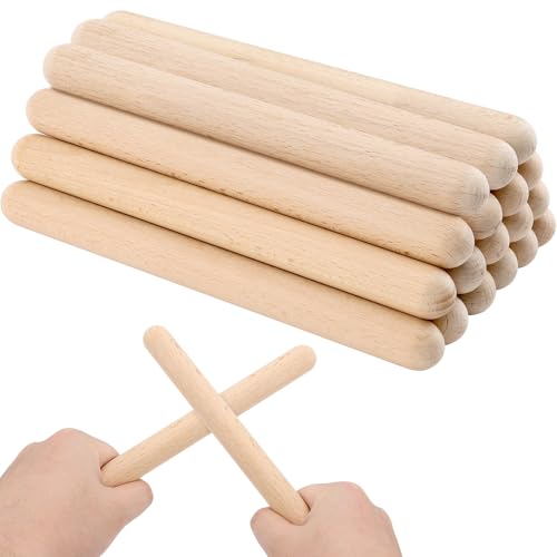 KEILEOHO 30 Stücke Klanghölzer 20 x 2 cm, Klangholz Instrument Set, Rhythmus Sticks Rhythmusstäbe Klangstäbe aus Holz für Bands, Profis, Anfänger KEILEOHO 30 Stücke Klanghölzer 20 x 2 cm, Klangholz Instrument Set, Rhythmus Sticks Rhythmusstäbe Klangstäbe aus Holz für Bands, Profis, Anfänger von KEILEOHO