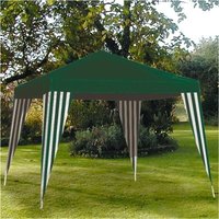 Gartenpavillon 3 x 3 m verschiedene Farben - grün/weiß von KEINE ANGABE