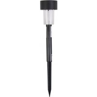 Solarleuchte + Erdspieß Kunststoff schwarz LED-Lampe Wegbeleuchtung Gartenlampe von KEINE ANGABE