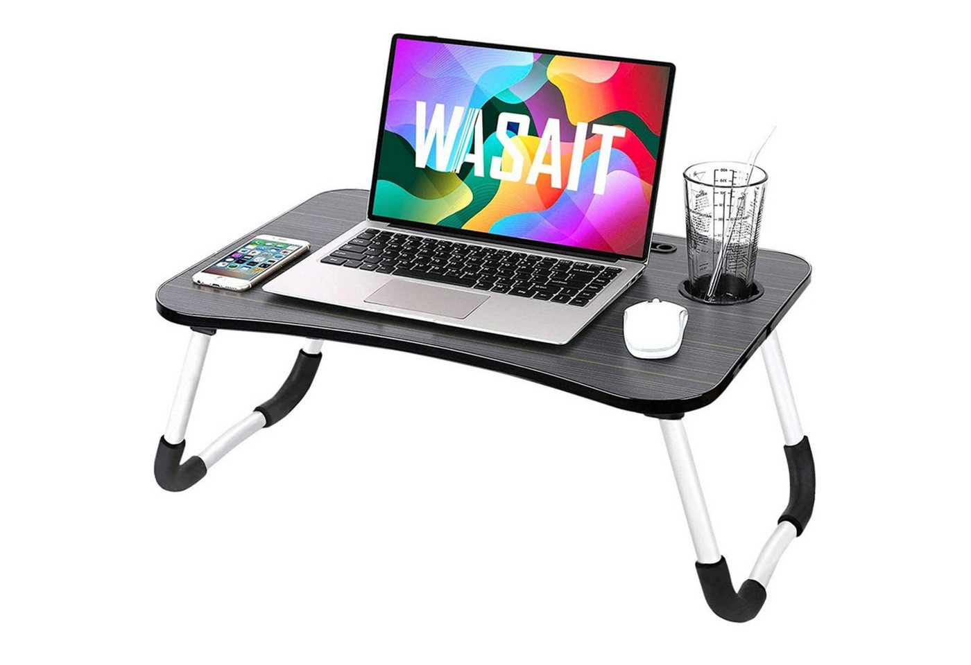 KEINerlei® Laptoptisch Laptoptisch Notebooktisch Betttisch klappbar PC Notebook Laptop Tisch von KEINerlei®