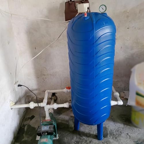 Brunnendrucktank, Großer Kapazitäts-Wasserspeichertank mit Montagesatz, Automatischer Wasserakkumulatortank, Druckbrunnen-Wasserturm(15.8Gal/60L-H80cmxW35cm) von KEJIAWU