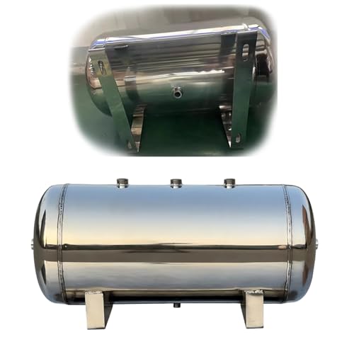 Edelstahl Luftspeicher Kompressor 5L-50L – Tragbar Oder Wandmontage for Werkstatt, Lackierung, Garage(50L/13.2Gal) von KEJIAWU