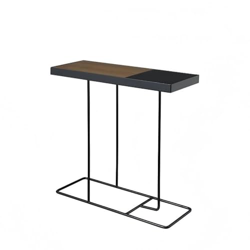 KEJIAWU 16,5 cm Schmaler Beistelltisch for Kleine Räume - Moderner Metallrahmen, Wohnzimmer, Schlafzimmer(46x16x44cm-E) von KEJIAWU