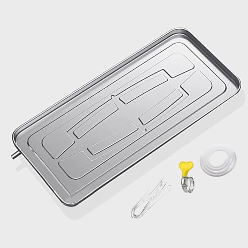 KEJIAWU Edelstahl-Ablaufwanne for Außenbereich – Universelle Tropfschale for Klimaanlagen und Pflanzentöpfe 1–5P(1-2p-Hose300cm) von KEJIAWU
