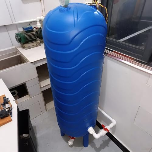 Tank Vertikalpumpe Druckbeaufschlagter PE-Wasserspeichertank mit Installationssatz, Brunnentanks mit Großer Kapazität for Landwirtschaftliche Bewässerung/Brauchwasser(31.7Gal/120L-H90cmxW45cm) von KEJIAWU