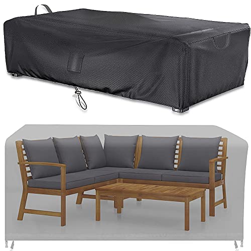 KEKAFU Abdeckung Gartenmöbel, Geeignet FÜR Gartenmöbel Abdeckung, SchutzhÜLle Gartenmöbel, Gartenmöbel Abdeckung Wasserdicht, Wetterfest, 420D Oxford Abdeckung, UV-Beständiges (250x210x90cm)… von KEKAFU