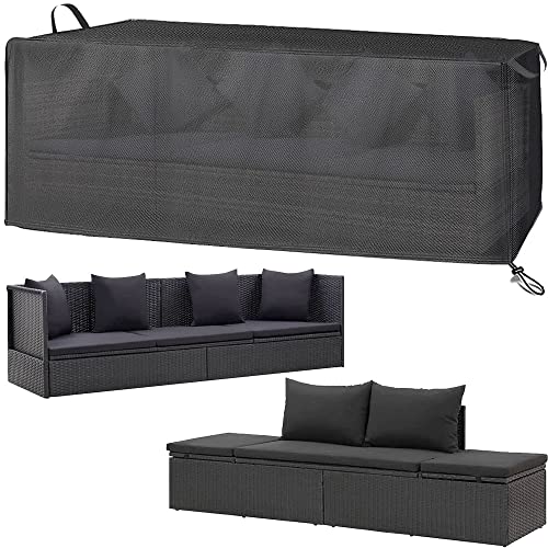 KEKAFU Abdeckung Gartenmöbel, SchutzhÜLle Gartenmöbel, 420D Oxford Vollständige Abdeckplane, Geeignet FÜRbalkonliege, Balkon Sofa,Sonnenliege Rattan, Wetterfest, UV-Beständiges (220 x 80 x 80 cm) von KEKAFU