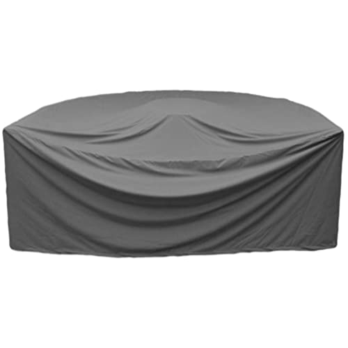 KEKAFU Sonneninsel Abdeckung Halbrund mit Kordelzug, Schutzhülle Sonneninsel Halbkreis, Abdeckplane Sonneninsel Halbrund 420D Oxford-Tuch Wasserdicht Wetterfest Anti-UV - Grau (170 * 72 * 80cm) von KEKAFU