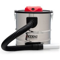 Kekai - Aschesauger Aschebläser Leicht 18L Trajano 1200W Waschbarer HEPA-Filter aus Metallfarbenem Stahl von KEKAI