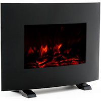 Elektro Wandkamine 2000W Kekai Iowa 55x22x43 cm mit Feuersimulation Schwarz mit Fernbedienung für Innenbereich von KEKAI