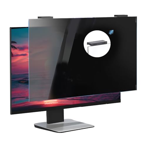 KELUNIS Abnehmbarer hängender Computer Anti Scratch Privacy Displayschutzfilter, Blaulicht- und Anti-Glare-Filter Augenschutzfilter, Computermonitor-Sichtschutz,24inch(547mm*320mm) von KELUNIS