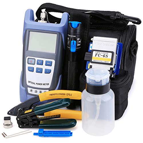 FTTH Glasfaser Tool Kit 10 in 1 mit neuen Faser Optische Power Meter und 1 KM Visual Fault Locator und Kabel Cutter Stripper Werkzeug fc-6s Faser Cleave Multifunktions-Ausrüstung Werkzeug FTTH Glasfaser Tool Kit 10 in 1 mit neuen Faser Optische Power Meter und 1 KM Visual Fault Locator und Kabel Cutter Stripper Werkzeug fc-6s Faser Cleave Multifunktions-Ausrüstung Werkzeug von KELUSHI