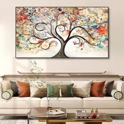 KEMEIQI @1pc Der Fantasy Love Tree Leinwandmalerei Poster und Drucke Wandkunst Bilder für Wohnzimmer Schlafzimmer Dekoration (30x60cm/Rahmenlos) von KEMEIQI