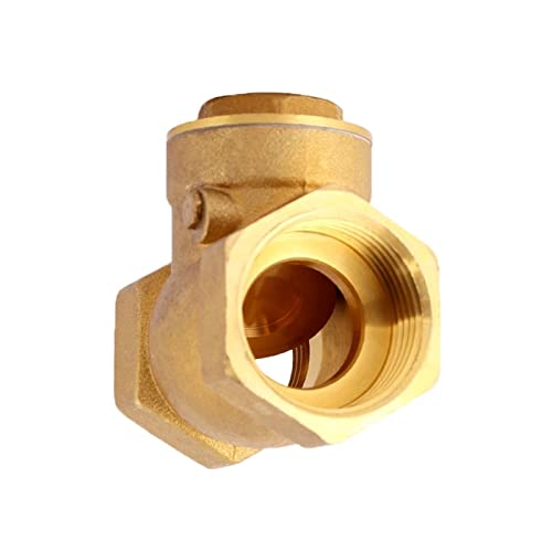 KEMKEY Rückschlagklappe aus Messing mit Innengewinde (Size : 1pcs, Color : 1/2") von KEMKEY