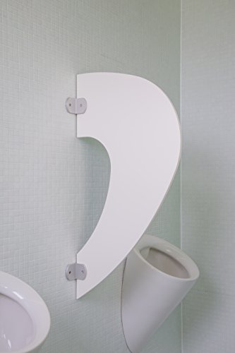 Kemmlit Urinal Trennwand Imola "Reinweiß" aus HPL, Schamwand WC Herren, TÜV zertifiziert von KEMMLIT