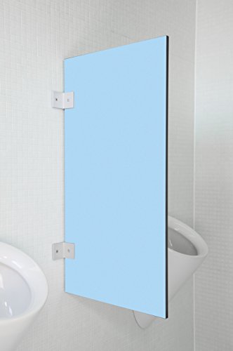 Kemmlit Urinal Trennwand Messina "Lagunablau" aus HPL in bunten Farben, Schamwand WC Herren, TÜV zertifiziert von KEMMLIT