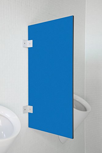 Kemmlit Urinal Trennwand Messina "Pazifikblau" aus HPL in bunten Farben, Schamwand WC Herren, TÜV zertifiziert von KEMMLIT