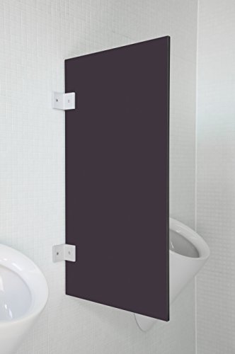 Kemmlit Urinal Trennwand Modena "Graphit" aus HPL in klassischen Farben, Schamwand WC Herren, TÜV zertifiziert von KEMMLIT