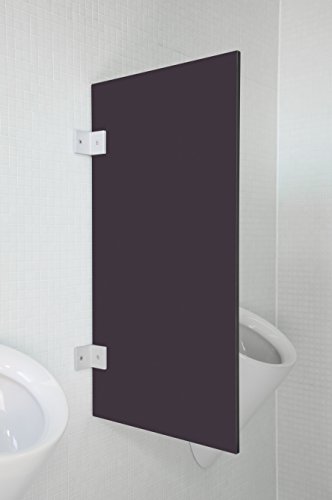 Kemmlit Urinal Trennwand Modena "Graphit" aus HPL in klassischen Farben, Schamwand WC Herren, TÜV zertifiziert von KEMMLIT