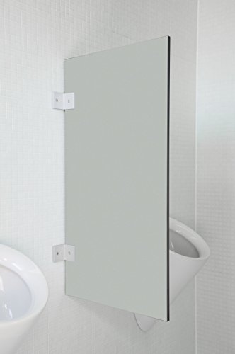 Kemmlit Urinal Trennwand Modena "Hellgrau" aus HPL in klassischen Farben, Schamwand WC Herren, TÜV zertifiziert von KEMMLIT