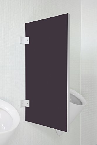 Kemmlit Urinal Trennwand Novara "Graphit" aus Holzwerkstoff, Schamwand WC Herren, TÜV zertifiziert von KEMMLIT