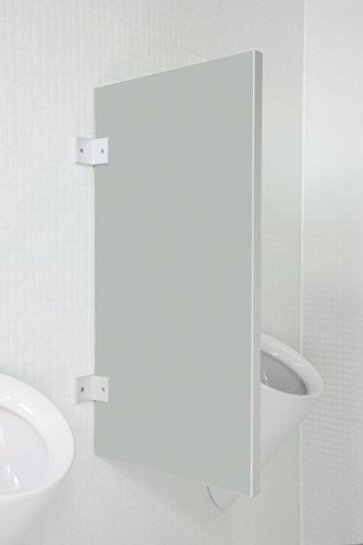 Kemmlit Urinal Trennwand Novara "Hellgrau" aus Holzwerkstoff, Schamwand WC Herren, TÜV zertifiziert von KEMMLIT