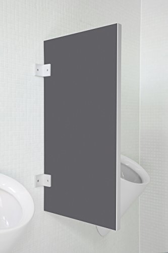 Kemmlit Urinal Trennwand Novara "Quarzgrau" aus Holzwerkstoff, Schamwand WC Herren, TÜV zertifiziert von KEMMLIT