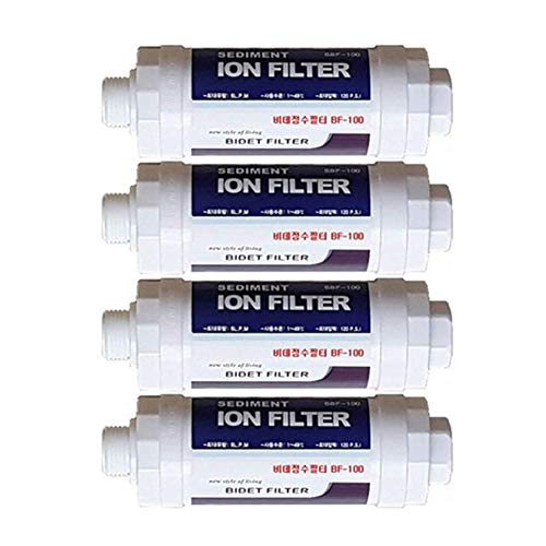 [KEMOEM] WGTECH Ionenfilter BF-100 Duschkopf, Wasserhahnfilter Bidet Wasserfilter 4 Stück von [KEMOEM]