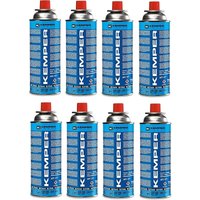 8 Patronen Gas Butan KEMPER fur Herd Camping Kanister Neu Laden Butan von KEMPER