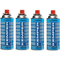 Paket 4 Patronen Gas Butan Kemper 390 ML von KEMPER