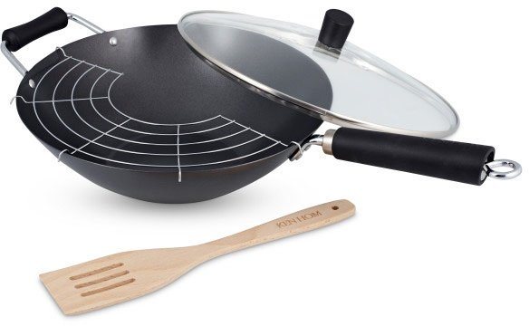 KEN HOM Wok Excellence, Stahl (Set, 3-tlg), Induktion von KEN HOM