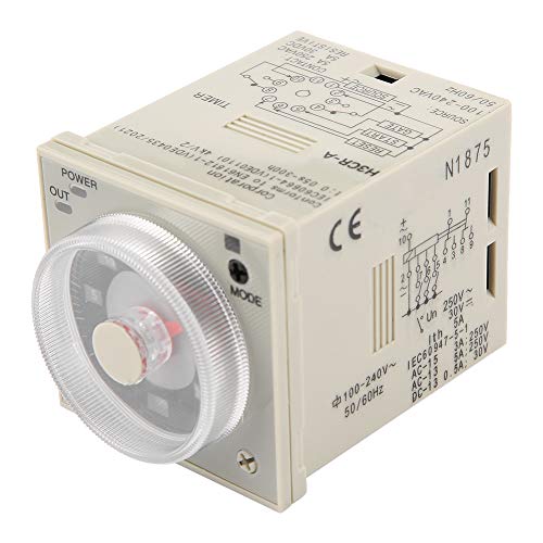 H3CRA Verzögerungszeitrelais 0,5S300H Knopfsteuerungszeitrelais 11Pin AC220V 13 * 6 * 6 H3cr-a Timer von KENANLAN