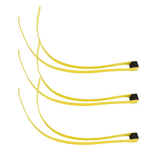 KENANLAN 3pcs Double Lock Nylon Kabel Tiedraht Zip Selbstverriegelung mit Pull Ring für Outdoor Sports Zurückhaltung für Innendrahtbindungskonstruktion Auto Ect (Gelb) von KENANLAN