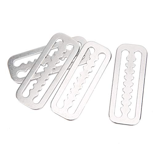 KENANLAN 4PCS 304 Smellierter Dia -Keeper aus Rostfreiem Stahl für Tauchgürtel mit Anti -Korrosion, Robustem und Langlebigem Design, Nylon oder Gummi 2 -Zoll von KENANLAN
