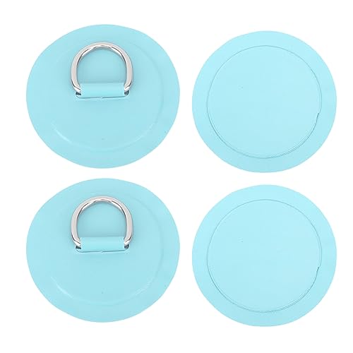 KENANLAN 4PCS 316 Edelstahl D Ring Patch Leichtes PVC -Patch für Aufblasbares Boot, Surfbrett, Stand -Up -Paddleboard mit Klebstoff, Treffen mit Rettungsseilen, Oberschenkelgurtbedarf (Minzgrün) von KENANLAN