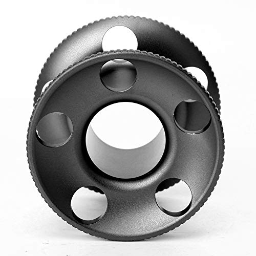 KENANLAN Aluminiumlegierungs -Tauch -Finger -Spulen -Richtlinie für das Frebenvolle Schnorcheln Unter Wasserausrüstung Geräte (Schwarz) von KENANLAN