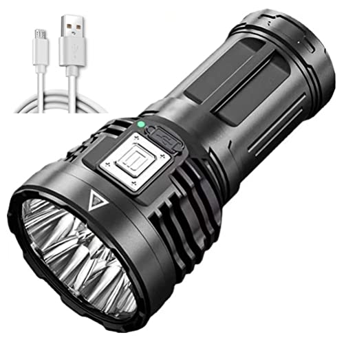 KENANLAN Fackeln LED Super Helle 16 * 8 * 8 LED Outdoor Taschenlampe USB Wiederaufladbare Superhelle Taschenlampe Outdoor Camping Angeln Wandern von KENANLAN