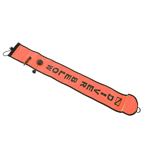KENANLAN Langlebige Aufblasbare Marker -Tauch -Boje -Signalrohr -Reflexionsstreifen für Notfälle, Bequeme Speicher Aufblasbare Marker -Tauchen Boje (Orange) von KENANLAN