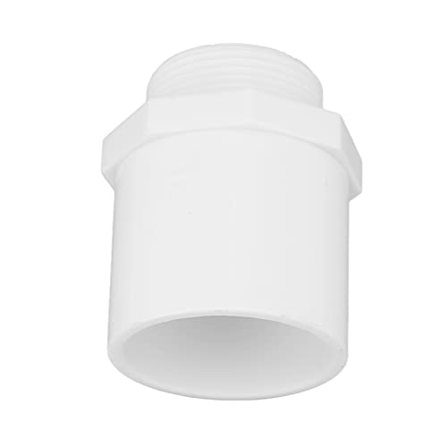 KENANLAN Leichte PVC -Rohranpassung, Langlebiger PVC -Schlauchadapter für Gewächshaus, Farm, Landwirtschaftliche Bewässerung, Poolzubehör (G1 männlicher Thread) von KENANLAN